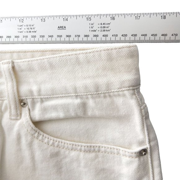 New - Lab 101 - Ivory John Crop Ozone Slim Straight Denim Jean - Size 32 (34x29) - Picture 8 of 9